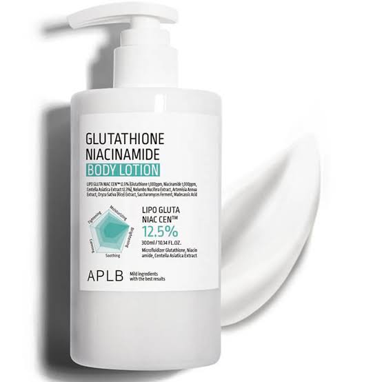 APLB glutathione niacinamide body lotion