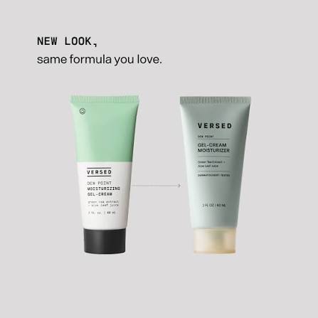 versed gel cream moisturizer