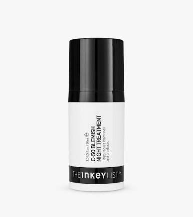 The inkey list C50 blemish night treatment 30ml